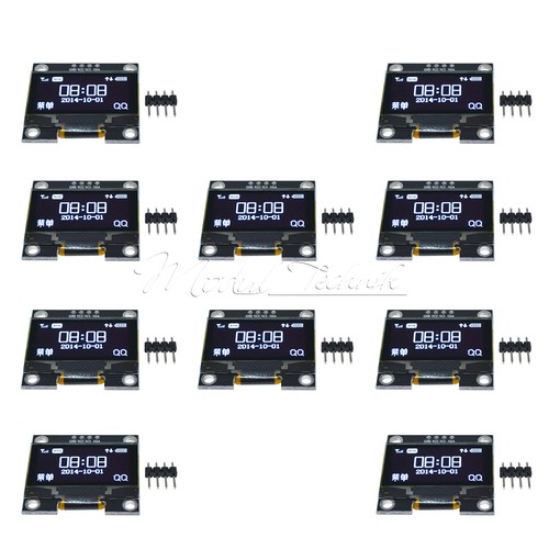 10piece 4pin white oled - 1.3",