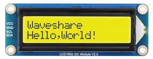 Waveshare lcd1602 i2c - i2c, display